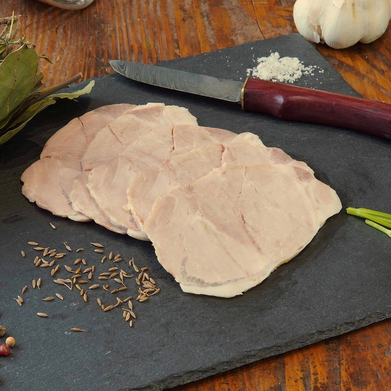 Rôti de porc cuit bio sans nitrité -ferme du chaudron